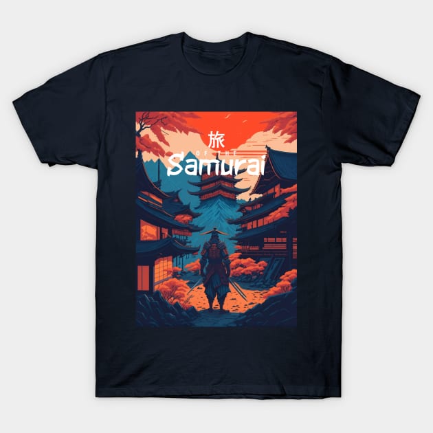 Futuristic Samurai: A Journey Through Time and Tradition T-Shirt by By_Russso